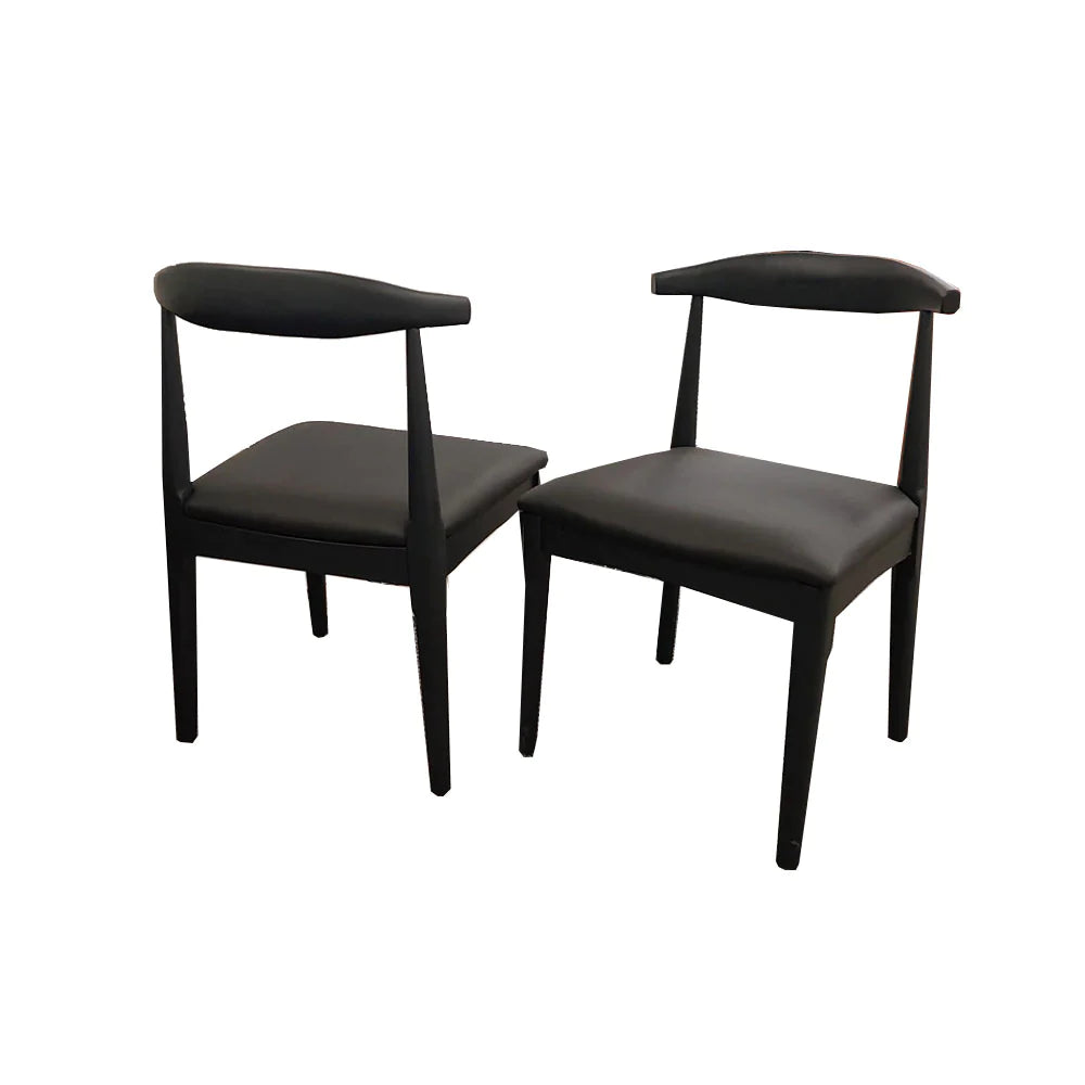 Elsa Black Wooden Wishbone Chair